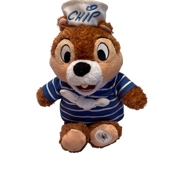 Disney Cruise Line Chip Sailor Nautical Plush 10" Chip & Dale Character Cartoon - Picture 1 of 9